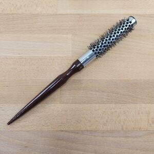 Vintage Spornette Round Brush G-40 Hair Brush Wood Handle- Pre Owned